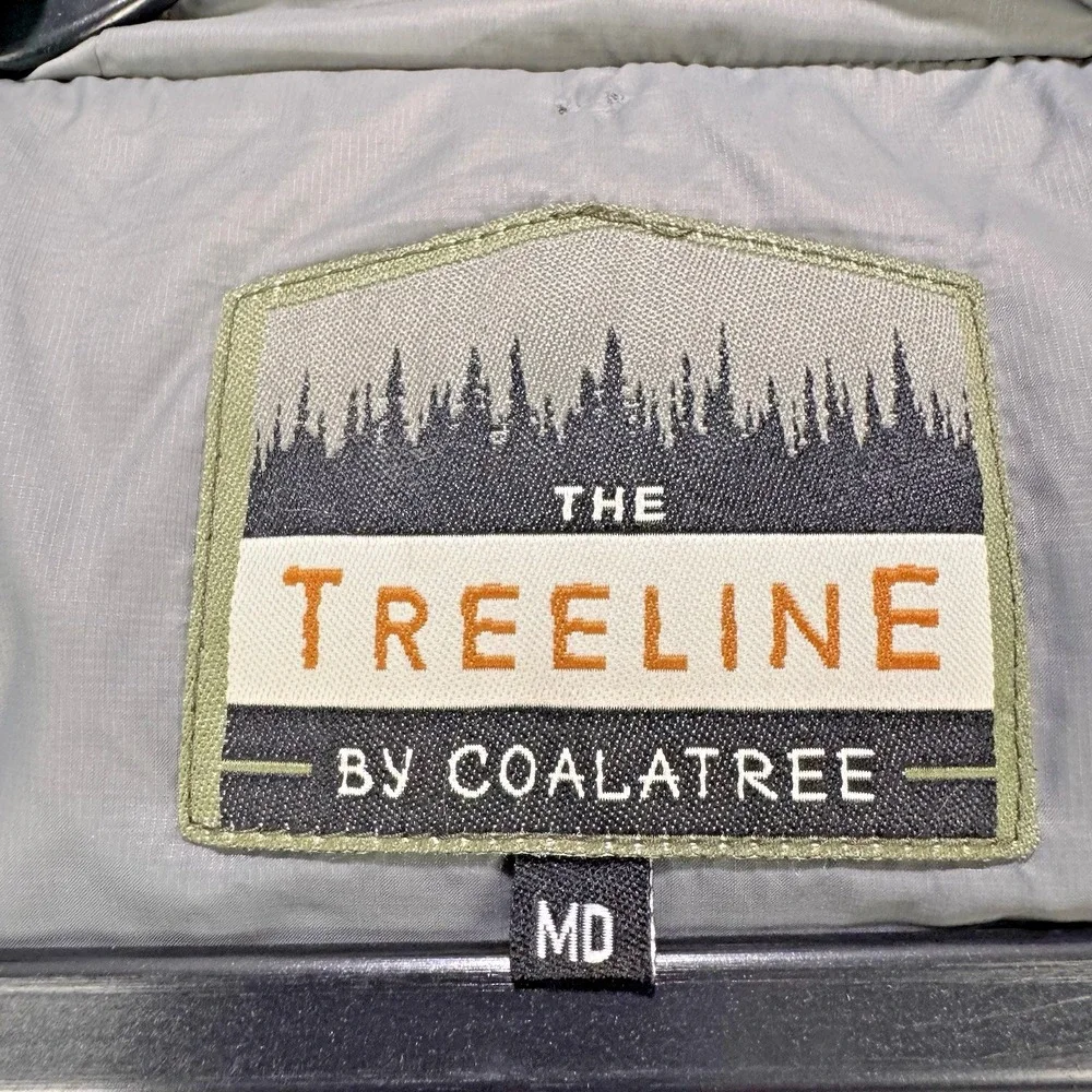 Coalatree Treeline Jacket Women M Gray Primaloft‎ Nylon Ripstop Wicking Full Zip
